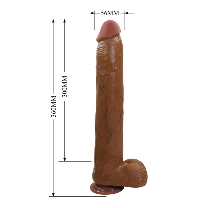 PRETTY LOVE - DANY DILDO REALÍSTICO FLEXIBLE CON VENTOSA 36 CM -Ø- 5,6 CM MARRÓN 7 PRETTY LOVE - DANY DILDO REALÍSTICO FLEXIBLE CON VENTOSA 36 CM -Ø- 5,6 CM MARRÓN - Imagen 7