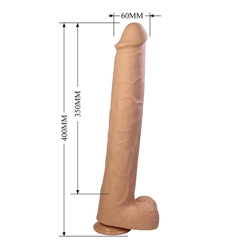 PRETTY LOVE - PAT DILDO REALÍSTICO FLEXIBLE CON VENTOSA NATURAL 40 CM -Ø- 6 CM 5 PRETTY LOVE - PAT DILDO REALÍSTICO FLEXIBLE CON VENTOSA NATURAL 40 CM -Ø- 6 CM - Imagen 5