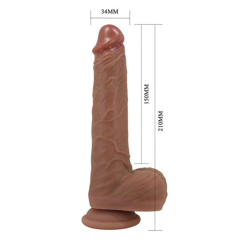 PRETTY LOVE - JONATHAN VIBRADOR REALÍSTICO CON EMPUJE MARRÓN CONTROL REMOTO 3 PRETTY LOVE - JONATHAN VIBRADOR REALÍSTICO CON EMPUJE MARRÓN CONTROL REMOTO - Imagen 3