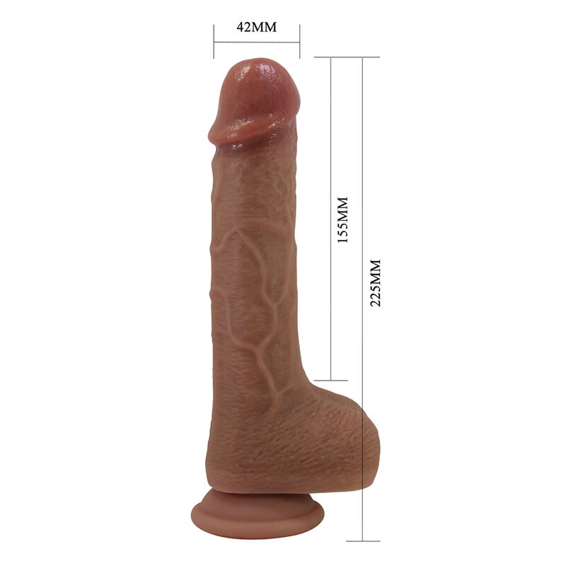 PRETTY LOVE - TOMMY VIBRADOR REALÍSTICO CON EMPUJE MARRÓN OSCURO CONTROL REMOTO 4 PRETTY LOVE - TOMMY VIBRADOR REALÍSTICO CON EMPUJE MARRÓN OSCURO CONTROL REMOTO - Imagen 4