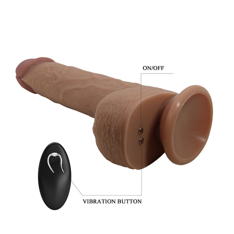 PRETTY LOVE - TOMMY VIBRADOR REALÍSTICO CON EMPUJE MARRÓN OSCURO CONTROL REMOTO 8 PRETTY LOVE - TOMMY VIBRADOR REALÍSTICO CON EMPUJE MARRÓN OSCURO CONTROL REMOTO - Imagen 8