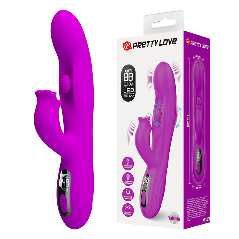 PRETTY LOVE - YALANDA VIBRADOR RABBIT OSCILANTE CON PANTALLA LED MORADO 3 img 226321 1c072a157687a4f09d8f2831f8277530 1