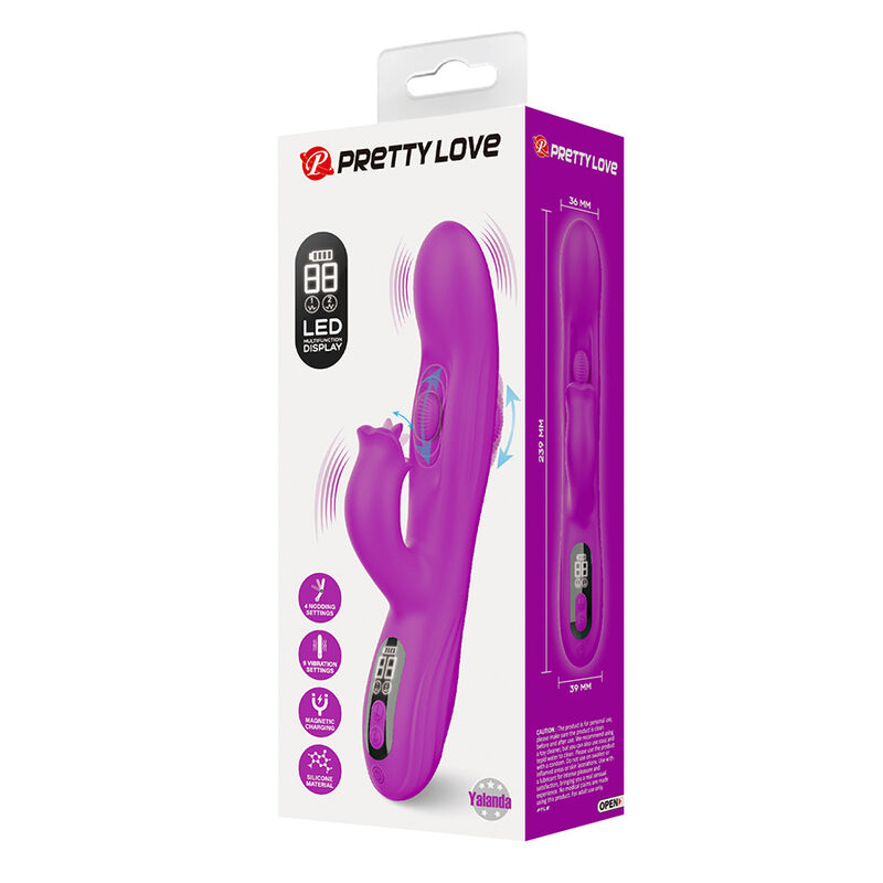 PRETTY LOVE - YALANDA VIBRADOR RABBIT OSCILANTE CON PANTALLA LED MORADO 11 PRETTY LOVE - YALANDA VIBRADOR RABBIT OSCILANTE CON PANTALLA LED MORADO - Imagen 11