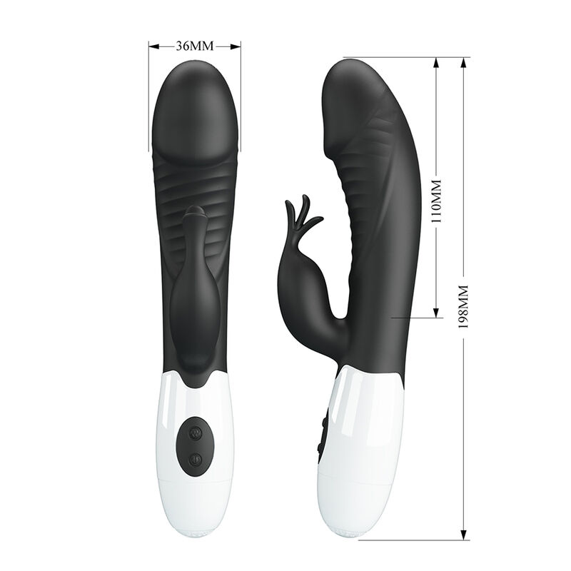 PRETTY LOVE - ROGUE MUSE VIBRADOR RABBIT 30 FUNCIONES NEGRO 4 PRETTY LOVE - ROGUE MUSE VIBRADOR RABBIT 30 FUNCIONES NEGRO - Imagen 4