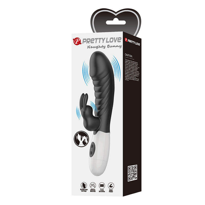 PRETTY LOVE - NAUGHTY BUNNY VIBRADOR RABBIT 30 FUNCIONES NEGRO 2 PRETTY LOVE - NAUGHTY BUNNY VIBRADOR RABBIT 30 FUNCIONES NEGRO - Imagen 2