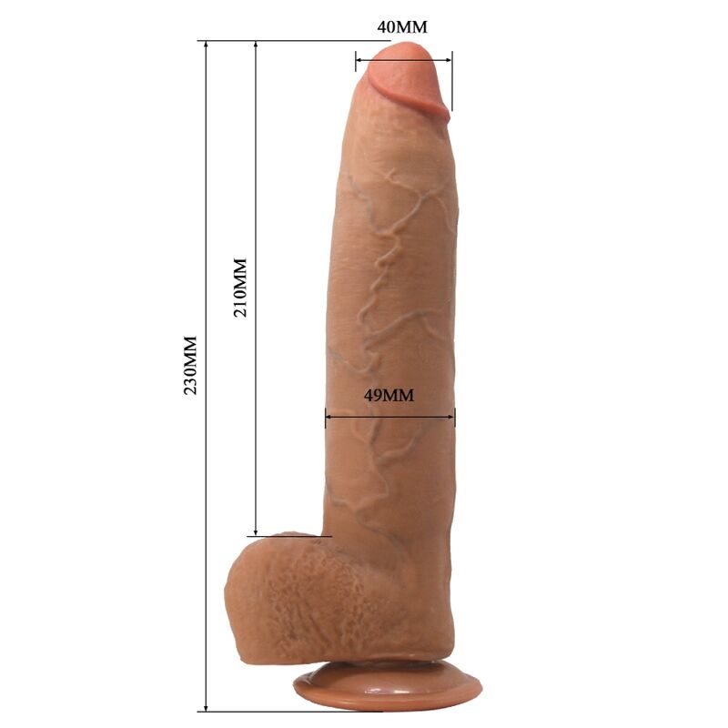 PRETTY LOVE - EVANDER DILDO REALÍSTICO FLEXIBLE CON VENTOSA 23 CM -Ø- 4.9 CM 2 PRETTY LOVE - EVANDER DILDO REALÍSTICO FLEXIBLE CON VENTOSA 23 CM -Ø- 4.9 CM - Imagen 2
