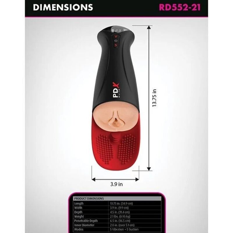 PDX ELITE - MASTURBADOR AUTOMÁTICO FUCK-O-MATIC PRO XL 42 CM 6 PDX ELITE - MASTURBADOR AUTOMÁTICO FUCK-O-MATIC PRO XL 42 CM - Imagen 6