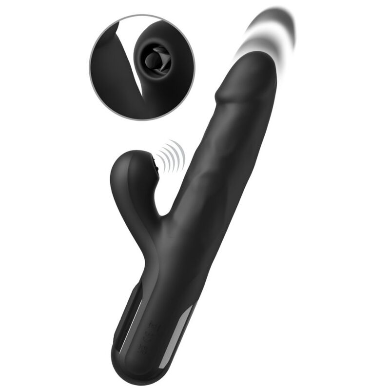 FETISH FANTASY SERIES - VIBRADOR RABBIT SONIX SILICONE THRUSTER NEGRO 6 FETISH FANTASY SERIES - VIBRADOR RABBIT SONIX SILICONE THRUSTER NEGRO - Imagen 6