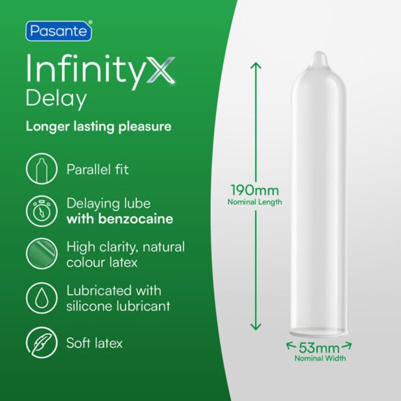 PASANTE - DELAY INFINITY PRESERVATIVOS RETARDANTES CAJA 144 UNIDADES 4 PASANTE - DELAY INFINITY PRESERVATIVOS RETARDANTES CAJA 144 UNIDADES - Imagen 4