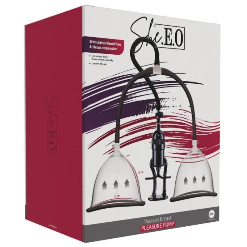 SHE.E.O - BOMBA DE VACÍO PARA PECHOS S/M 3 SHE.E.O - BOMBA DE VACÍO PARA PECHOS S/M - Imagen 3