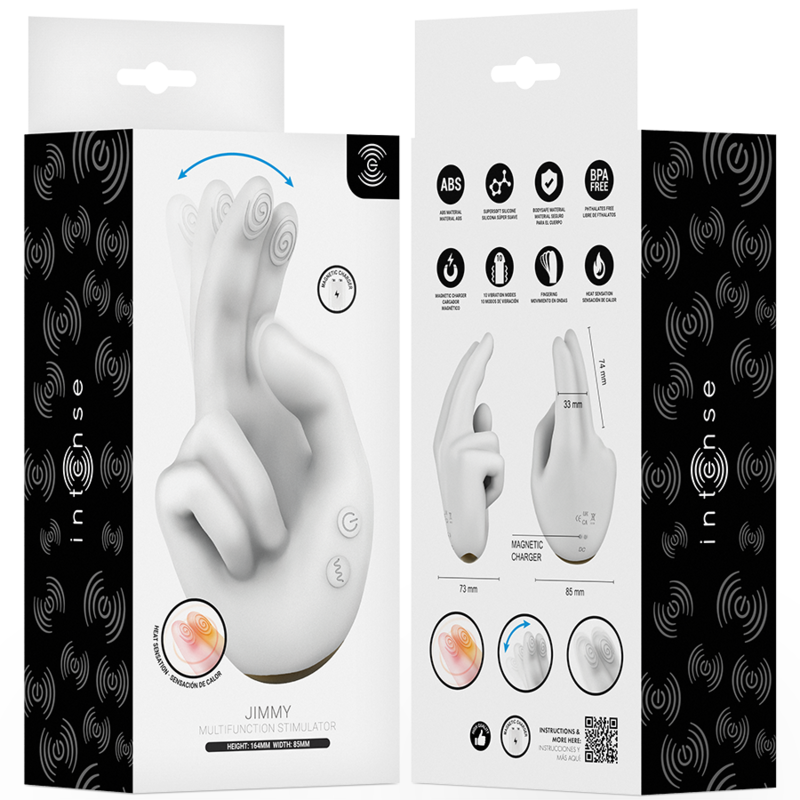 INTENSE - JIMMY ESTIMULADOR MULTIFUNCIÓN CON FORMA DE MANO, VIBRACIÓN Y CALOR 7 INTENSE - JIMMY ESTIMULADOR MULTIFUNCIÓN CON FORMA DE MANO, VIBRACIÓN Y CALOR - Imagen 7