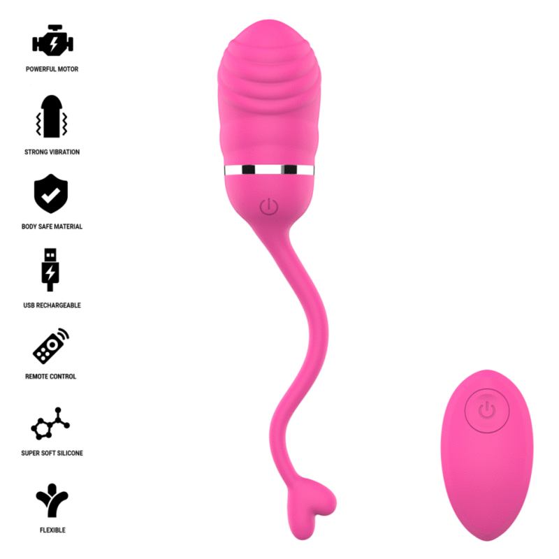 INTENSE - SOOKIE HUEVO VIBRADOR CON CONTROL REMOTO ROSA 4 INTENSE - SOOKIE HUEVO VIBRADOR CON CONTROL REMOTO ROSA - Imagen 4