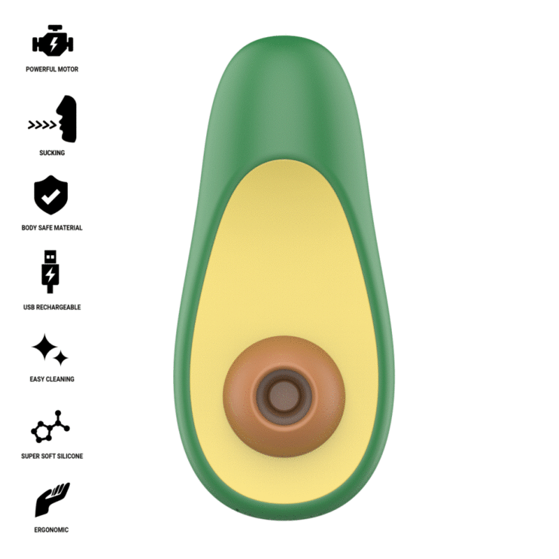 INTENSE - WAKI ESTIMULADOR SUCCIONADOR DE CLÍTORIS AGUACATE 9 INTENSE - WAKI ESTIMULADOR SUCCIONADOR DE CLÍTORIS AGUACATE - Imagen 9