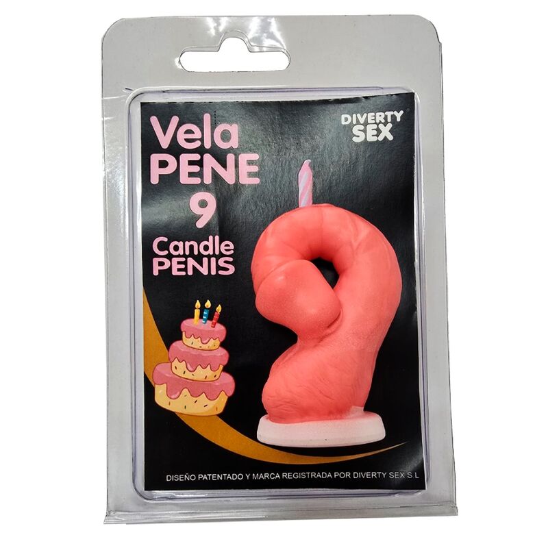 DIABLO PICANTE - VELA PENE EN FORMA DE NUMERO 0 COLOR ROSA 1 DIABLO PICANTE - VELA PENE EN FORMA DE NUMERO 0 COLOR ROSA