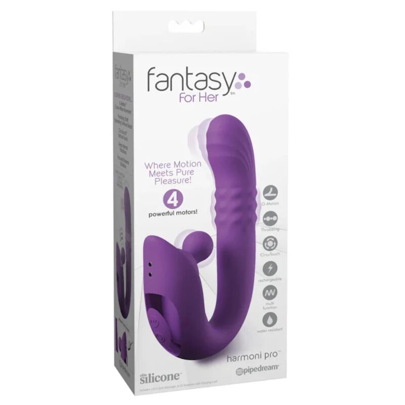 FANTASY FOR HER - HARMONI PRO PURPLE VIBRADOR RABBIT PARA PUNTO G Y CLÍTORIS 5 FANTASY FOR HER - HARMONI PRO PURPLE VIBRADOR RABBIT PARA PUNTO G Y CLÍTORIS - Imagen 5