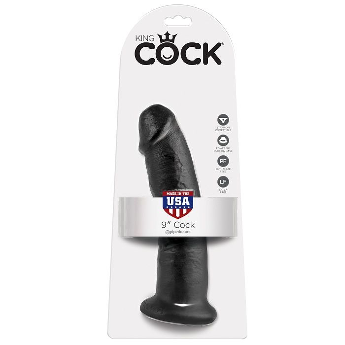 KING COCK - 9 PENE NEGRO 22.9 CM 5 KING COCK - 9 PENE NEGRO 22.9 CM - Imagen 5