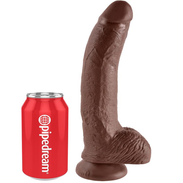 KING COCK - 9 PENE REALÍSTICO MARRÓN 22.9 CM 5 KING COCK - 9 PENE REALÍSTICO MARRÓN 22.9 CM - Imagen 5