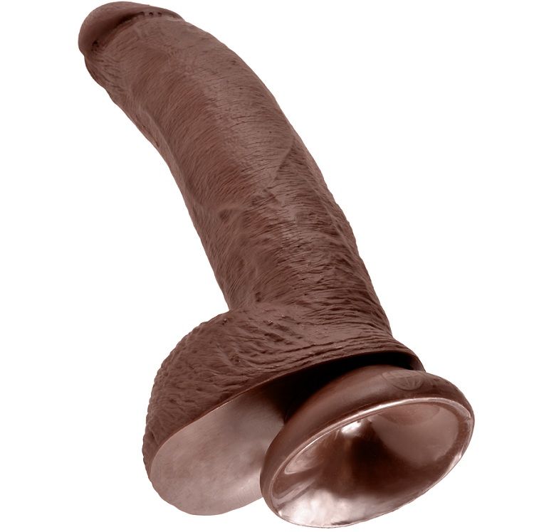 KING COCK - 9 PENE REALÍSTICO MARRÓN 22.9 CM 2 KING COCK - 9 PENE REALÍSTICO MARRÓN 22.9 CM - Imagen 2