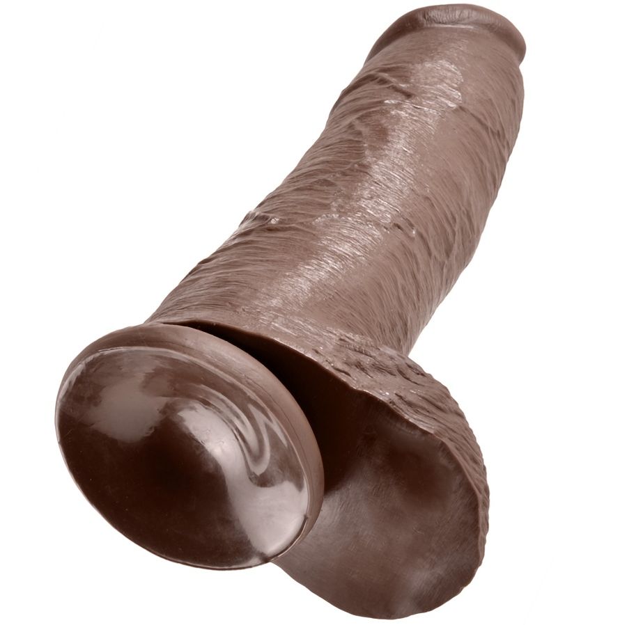 KING COCK - PENE REALÍSTICO MARRÓN 30.48 CM 2 KING COCK - PENE REALÍSTICO MARRÓN 30.48 CM - Imagen 2