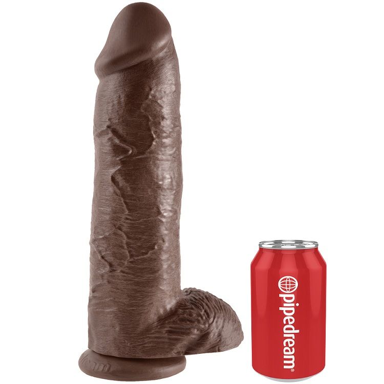KING COCK - PENE REALÍSTICO MARRÓN 30.48 CM 4 KING COCK - PENE REALÍSTICO MARRÓN 30.48 CM - Imagen 4