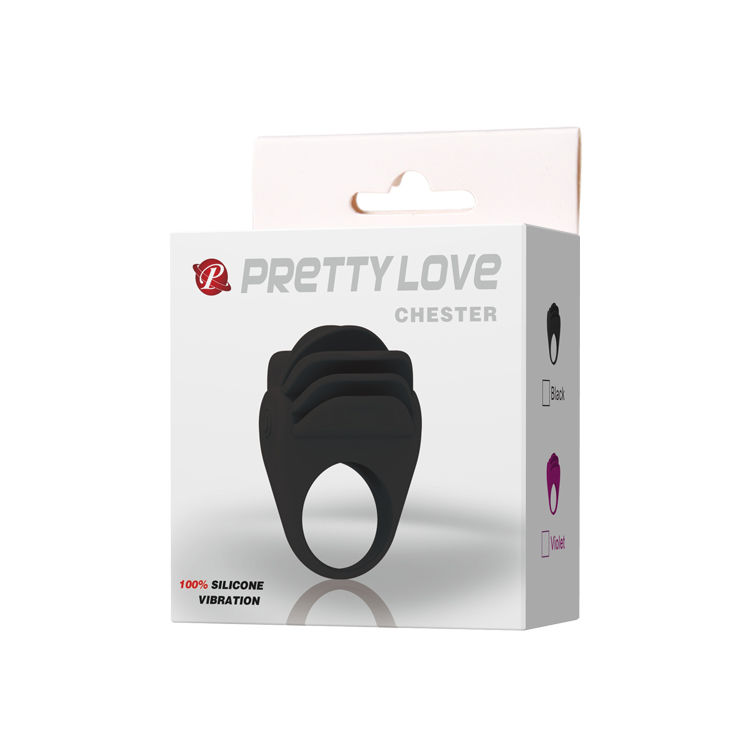 PRETTY LOVE - CHESTER ANILLO VIBRADOR NEGRO 9 PRETTY LOVE - CHESTER ANILLO VIBRADOR NEGRO - Imagen 9