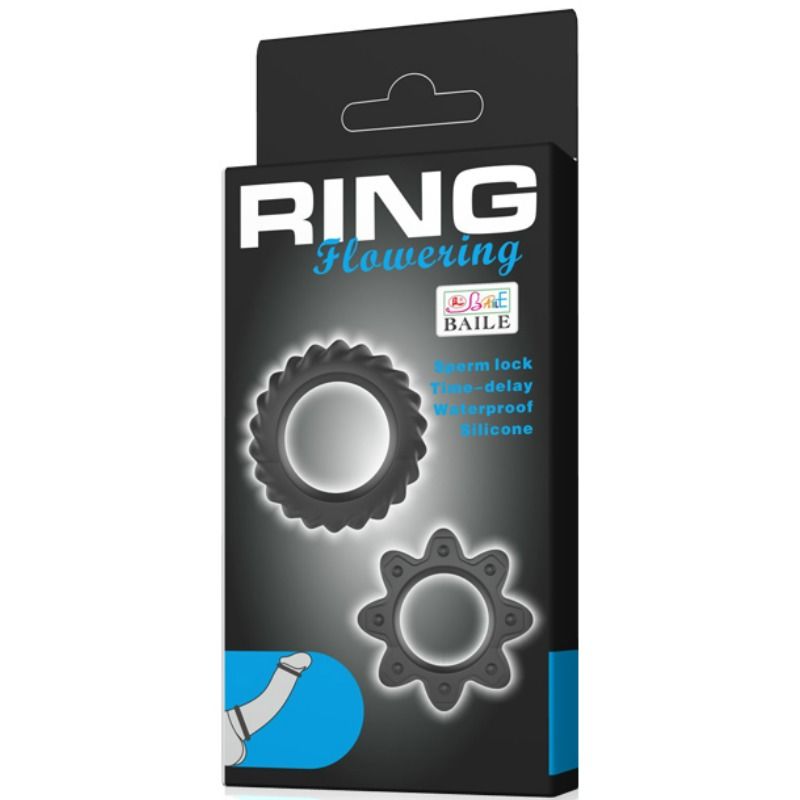 BAILE - KIT 2 ANILLOS SILICONA RING FLOWERING 6 BAILE - KIT 2 ANILLOS SILICONA RING FLOWERING - Imagen 6