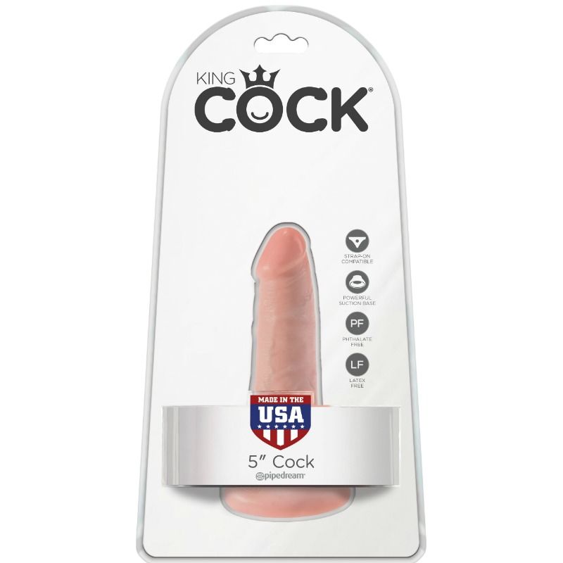 KING COCK - PENE REALÍSTICO 14 CM COLOR NATURAL 3 KING COCK - PENE REALÍSTICO 14 CM COLOR NATURAL - Imagen 3