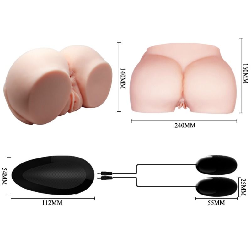CRAZY BULL - VAGINA Y ANO REALÍSTICOS CON VIBRACIÓN 6 CRAZY BULL - VAGINA Y ANO REALÍSTICOS CON VIBRACIÓN - Imagen 6