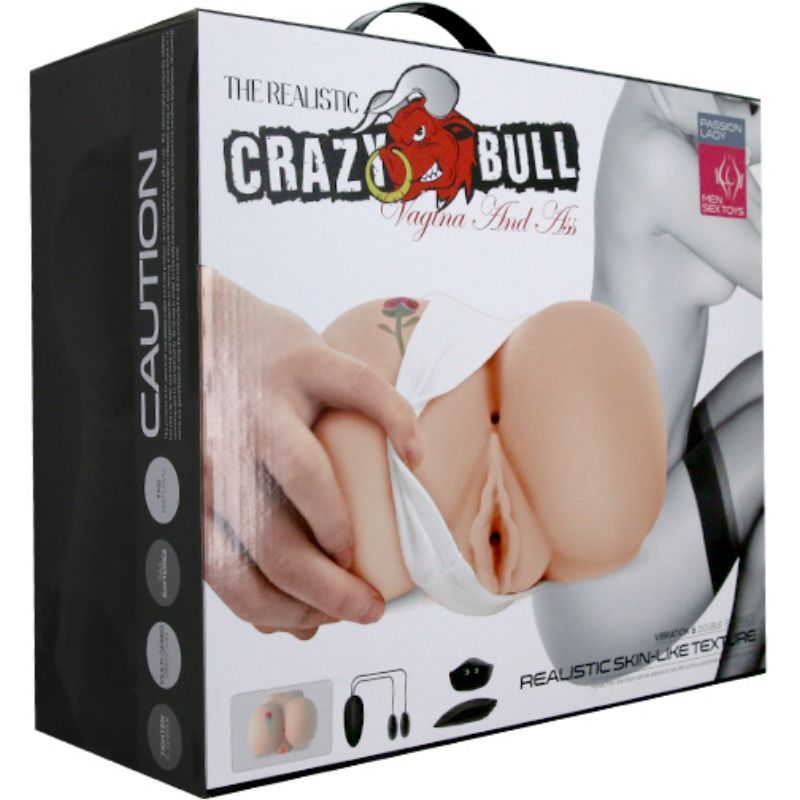 CRAZY BULL - VAGINA Y ANO CON TATUAJE REALÍSTICOS CON VIBRACIÓN 5 CRAZY BULL - VAGINA Y ANO CON TATUAJE REALÍSTICOS CON VIBRACIÓN - Imagen 5