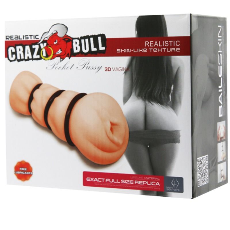 CRAZY BULL - VAGINA MASTURBADOR CON ANILLOS 3 CRAZY BULL - VAGINA MASTURBADOR CON ANILLOS - Imagen 3