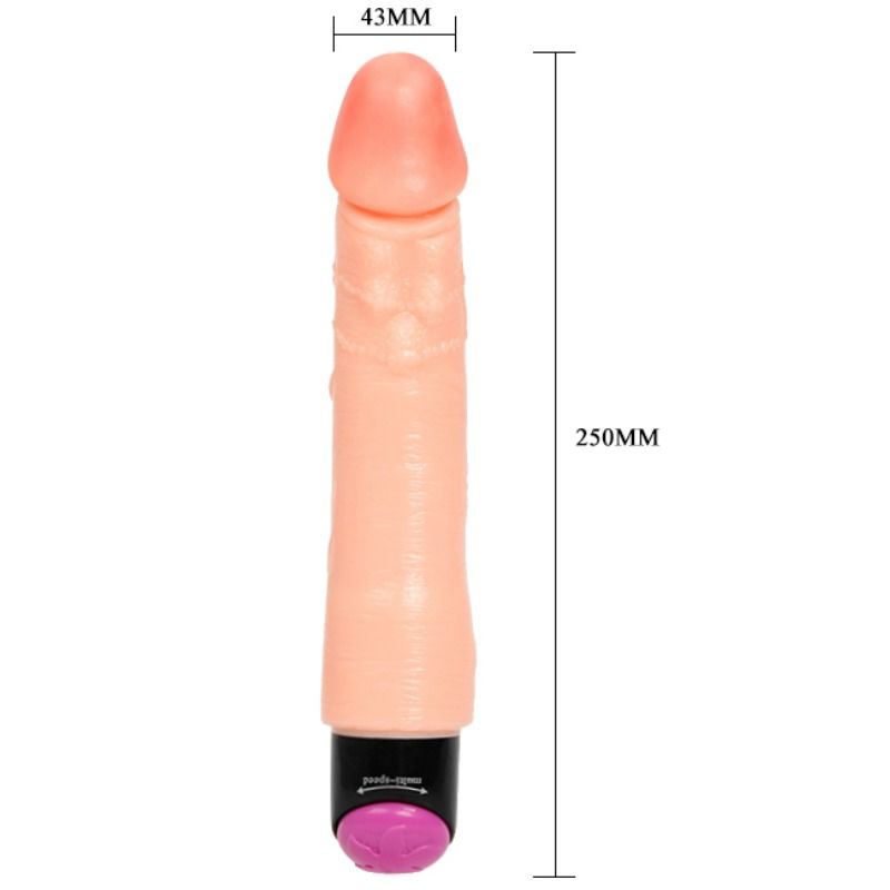 BAILE - VIBRADOR REALÍSTICO FLEXIBLE 25 CM 6 BAILE - VIBRADOR REALÍSTICO FLEXIBLE 25 CM - Imagen 6
