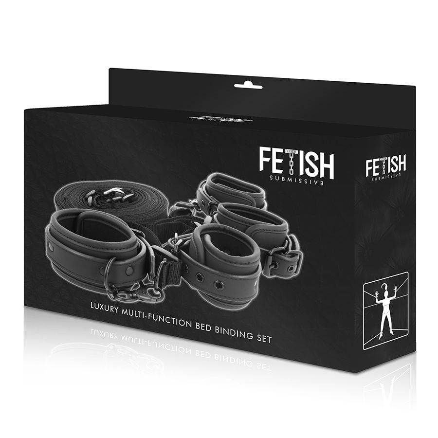 FETISH SUBMISSIVE - SET DE ESPOSAS Y ATADURAS CON FORRO DE NEOPRENO 9 FETISH SUBMISSIVE - SET DE ESPOSAS Y ATADURAS CON FORRO DE NEOPRENO - Imagen 9