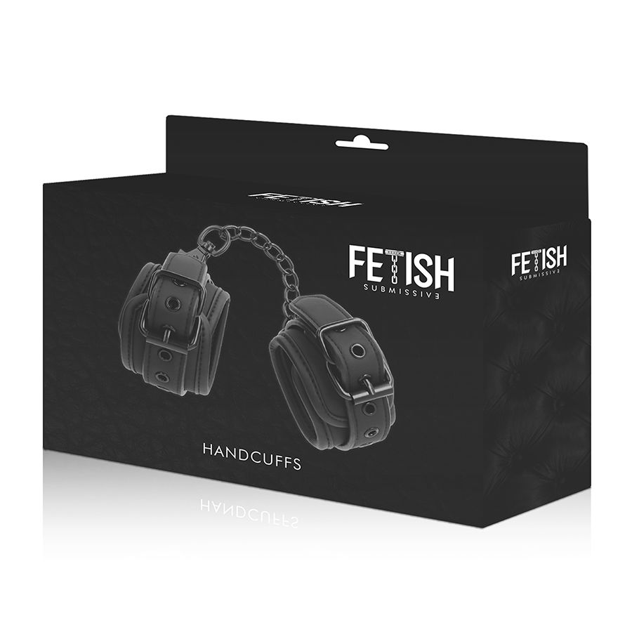 FETISH SUBMISSIVE - ESPOSAS CUERO VEGANO CON FORRO DE NEOPRENO 9 FETISH SUBMISSIVE - ESPOSAS CUERO VEGANO CON FORRO DE NEOPRENO - Imagen 9