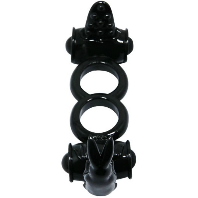 BAILE - SWEET RING ANILLO DOBLE CON RABBIT DOBLE 2 BAILE - SWEET RING ANILLO DOBLE CON RABBIT DOBLE - Imagen 2