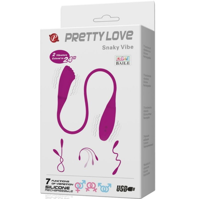 PRETTY LOVE - SMART SNAKY VIBE VIBRADOR 2 MOTORES 2 PRETTY LOVE - SMART SNAKY VIBE VIBRADOR 2 MOTORES - Imagen 2