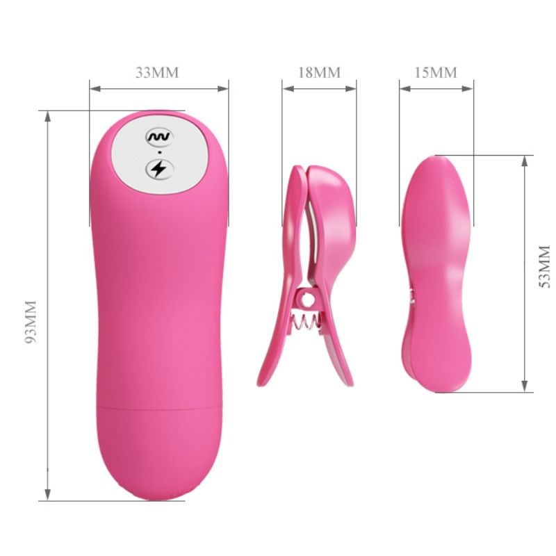 BAILE - ROMANTIC WAVE PIZAS CON VIBRACIÓN Y ELECTROSHOCK FUCSIA 5 BAILE - ROMANTIC WAVE PIZAS CON VIBRACIÓN Y ELECTROSHOCK FUCSIA - Imagen 5