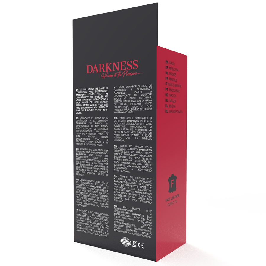 DARKNESS - MÁSCARA ANTIFAZ HIGH QUALITY ROJO 4 DARKNESS - MÁSCARA ANTIFAZ HIGH QUALITY ROJO - Imagen 4
