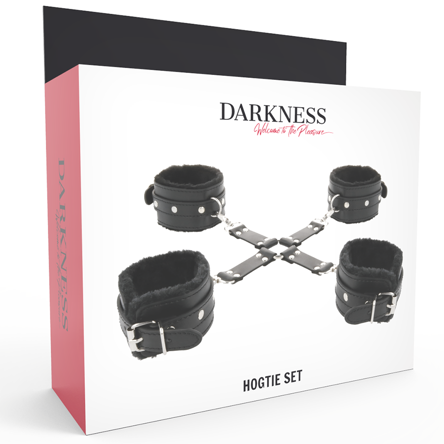 DARKNESS - ESPOSAS DE CUERO PARA PIES Y MANOS NEGRO 8 DARKNESS - ESPOSAS DE CUERO PARA PIES Y MANOS NEGRO - Imagen 8