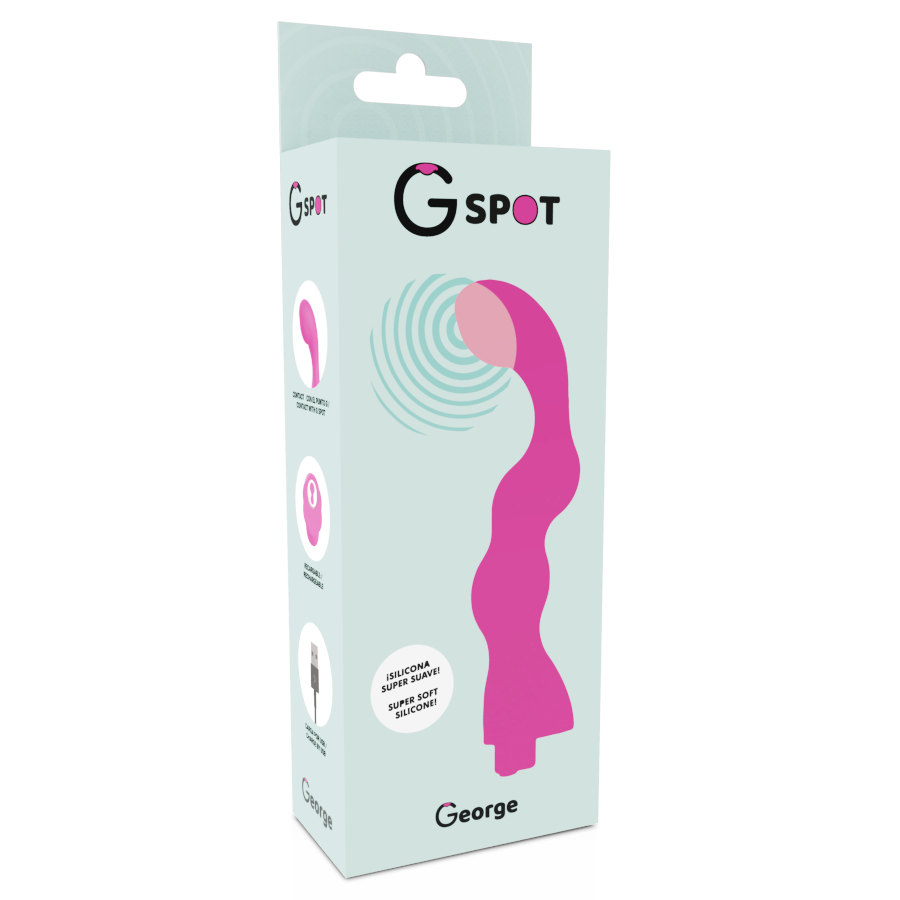 G-SPOT - GEORGE VIBRADOR PUNTO G ROSA CHICLE 5 G-SPOT - GEORGE VIBRADOR PUNTO G ROSA CHICLE - Imagen 5