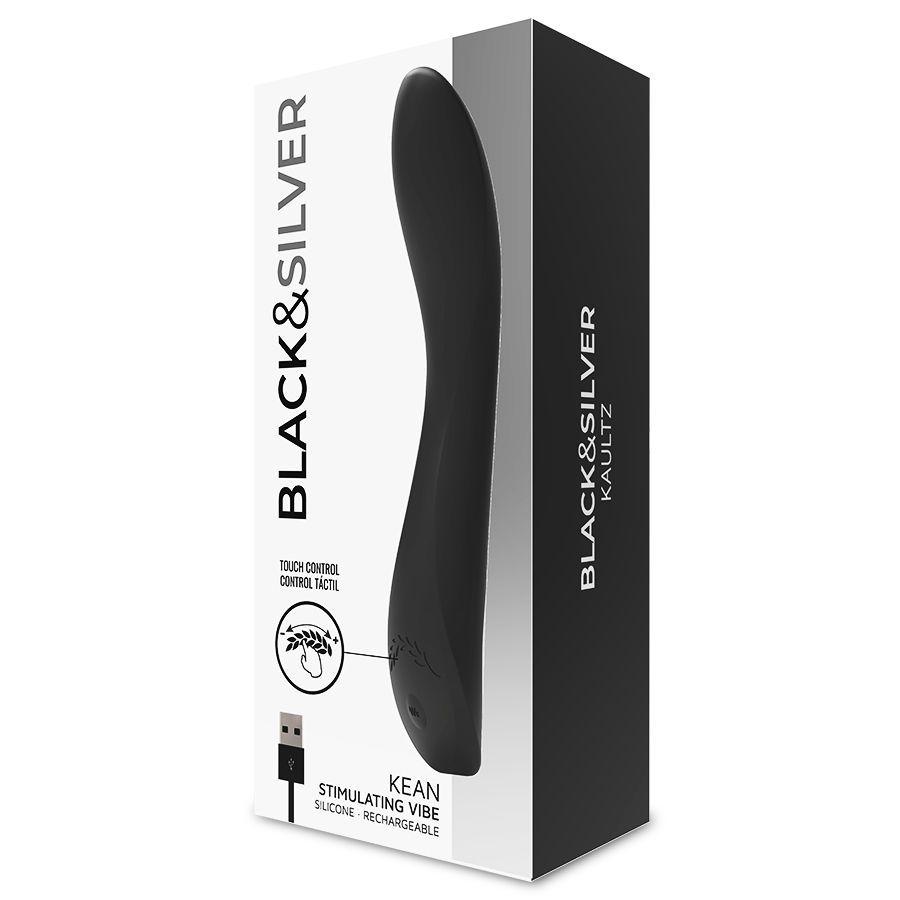 BLACK&SILVER - KEAN VIBRADOR TOUCH CONTROL 8 BLACK&SILVER - KEAN VIBRADOR TOUCH CONTROL - Imagen 8