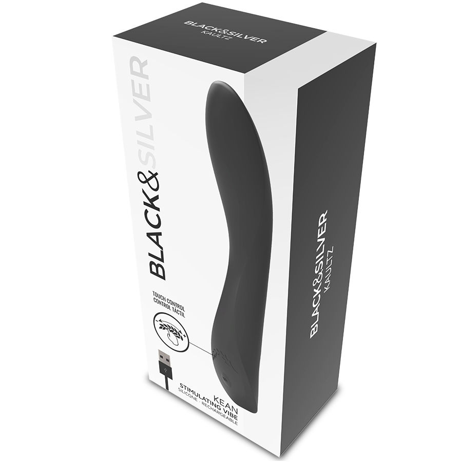 BLACK&SILVER - KEAN VIBRADOR TOUCH CONTROL 9 BLACK&SILVER - KEAN VIBRADOR TOUCH CONTROL - Imagen 9