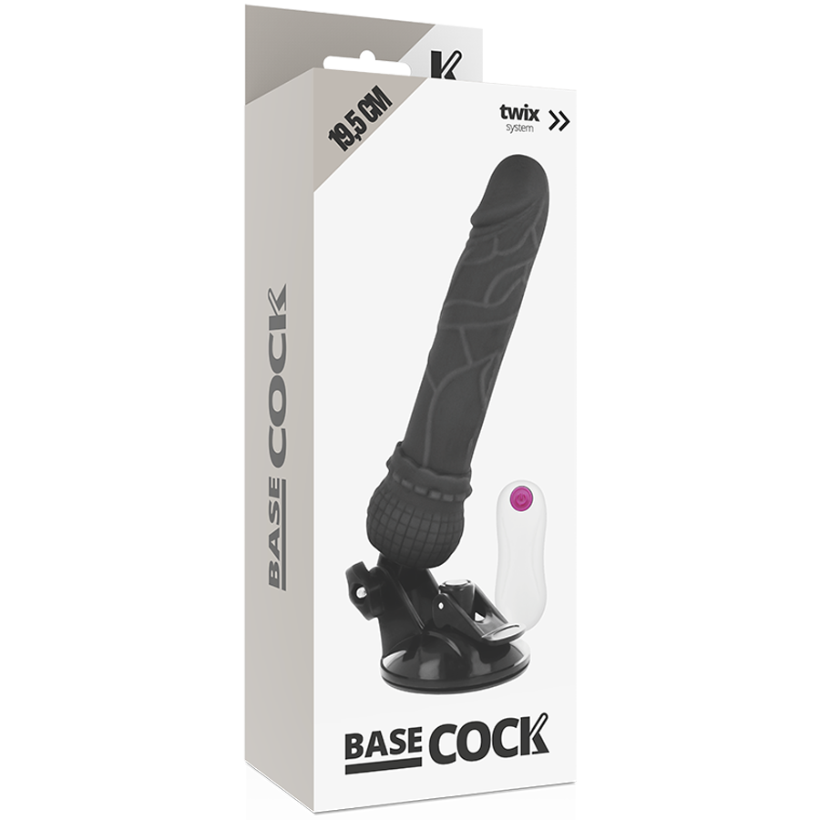 BASECOCK - VIBRADOR REALÍSTICO CONTROL REMOTO NATURAL 19.5 CM -O- 4 CM 5 BASECOCK - VIBRADOR REALÍSTICO CONTROL REMOTO NATURAL 19.5 CM -O- 4 CM - Imagen 5