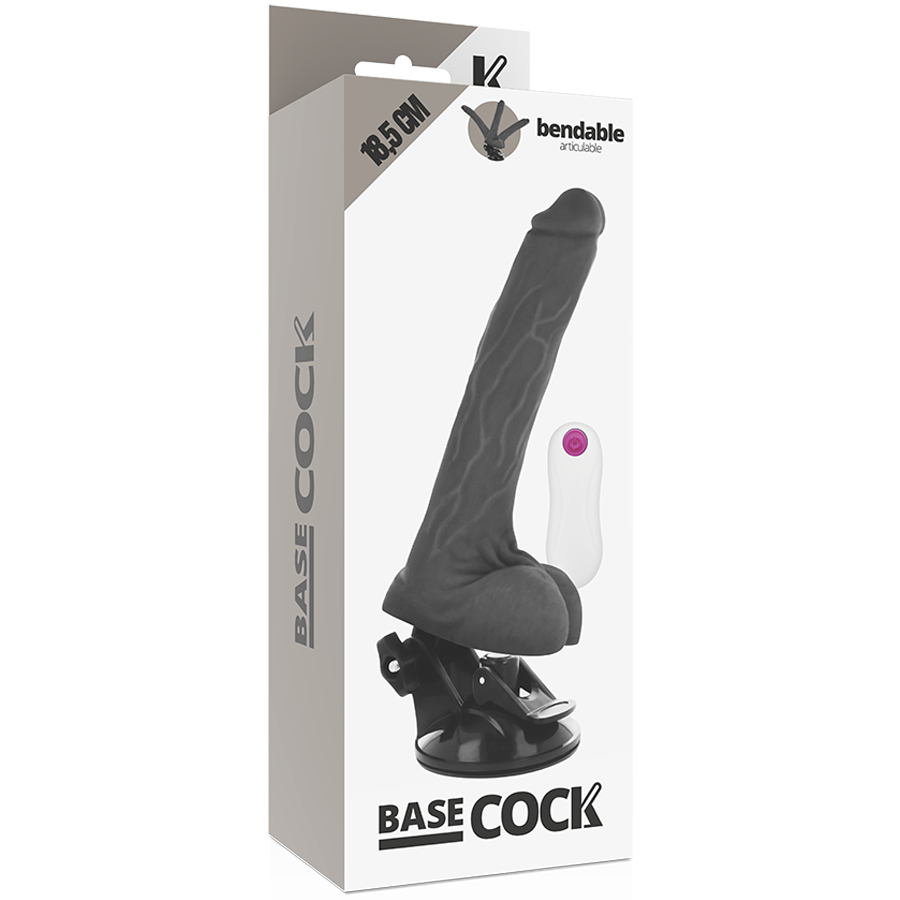BASECOCK - VIBRADOR REALÍSTICO ARTICULABLE CONTROL REMOTO NATURAL 18.5 CM -O- 4 CM 5 BASECOCK - VIBRADOR REALÍSTICO ARTICULABLE CONTROL REMOTO NATURAL 18.5 CM -O- 4 CM - Imagen 5