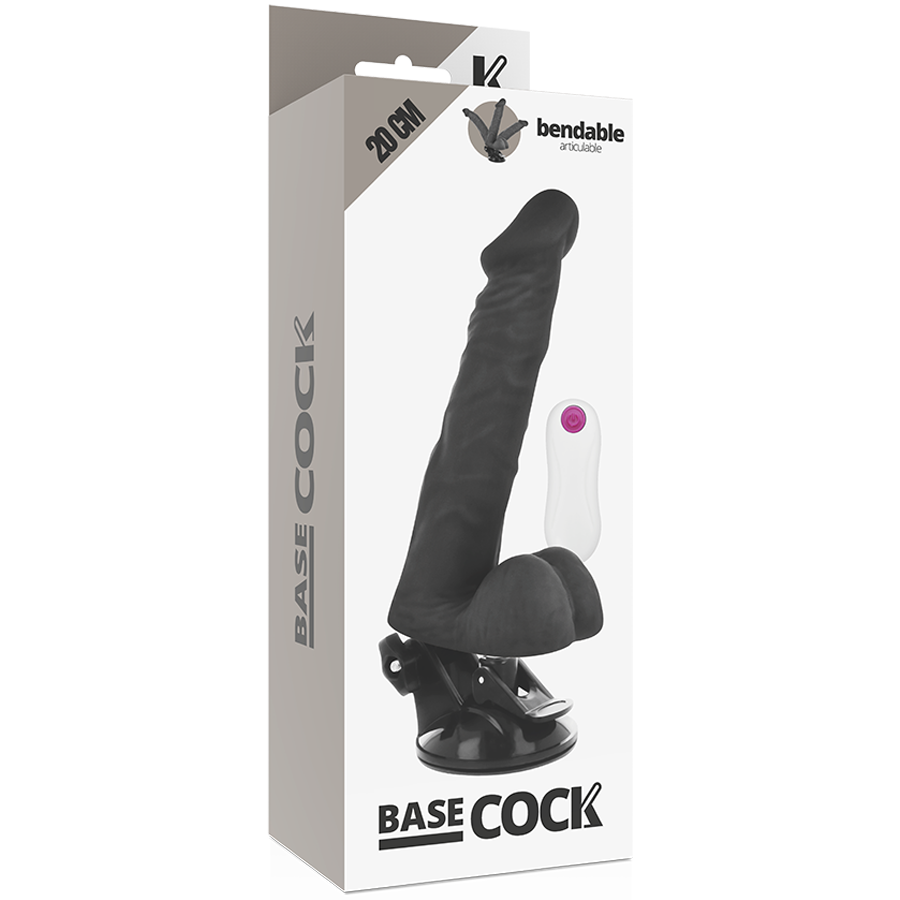 BASECOCK - VIBRADOR REALÍSTICO ARTICULABLE CONTROL REMOTO NATURAL 20 CM -O- 4.5 CM 5 BASECOCK - VIBRADOR REALÍSTICO ARTICULABLE CONTROL REMOTO NATURAL 20 CM -O- 4.5 CM - Imagen 5