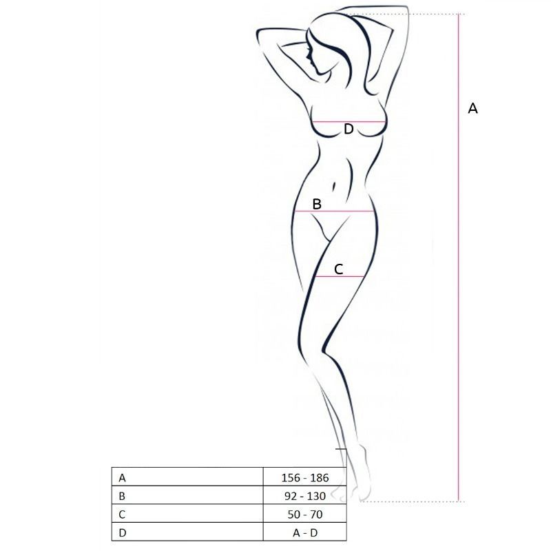 PASSION - WOMAN BS057 BODYSTOCKING NEGRO TALLA UNICA 1 PASSION - WOMAN BS057 BODYSTOCKING NEGRO TALLA UNICA - Imagen 2