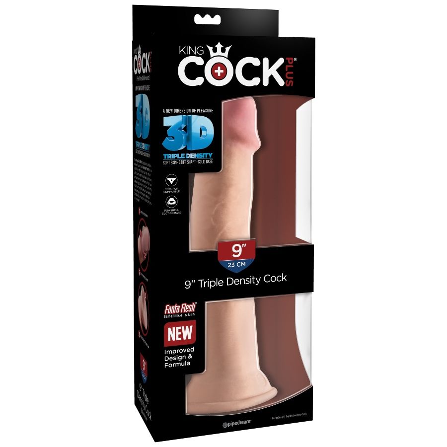 KING COCK - DILDO TRIPLE DENSIDAD 23 CM 6 KING COCK - DILDO TRIPLE DENSIDAD 23 CM - Imagen 6