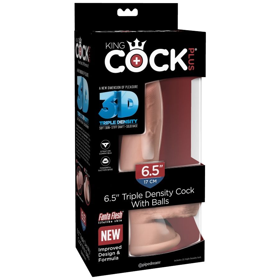 KING COCK - DILDO TRIPLE DENSIDAD 14 CM 7 KING COCK - DILDO TRIPLE DENSIDAD 14 CM - Imagen 7