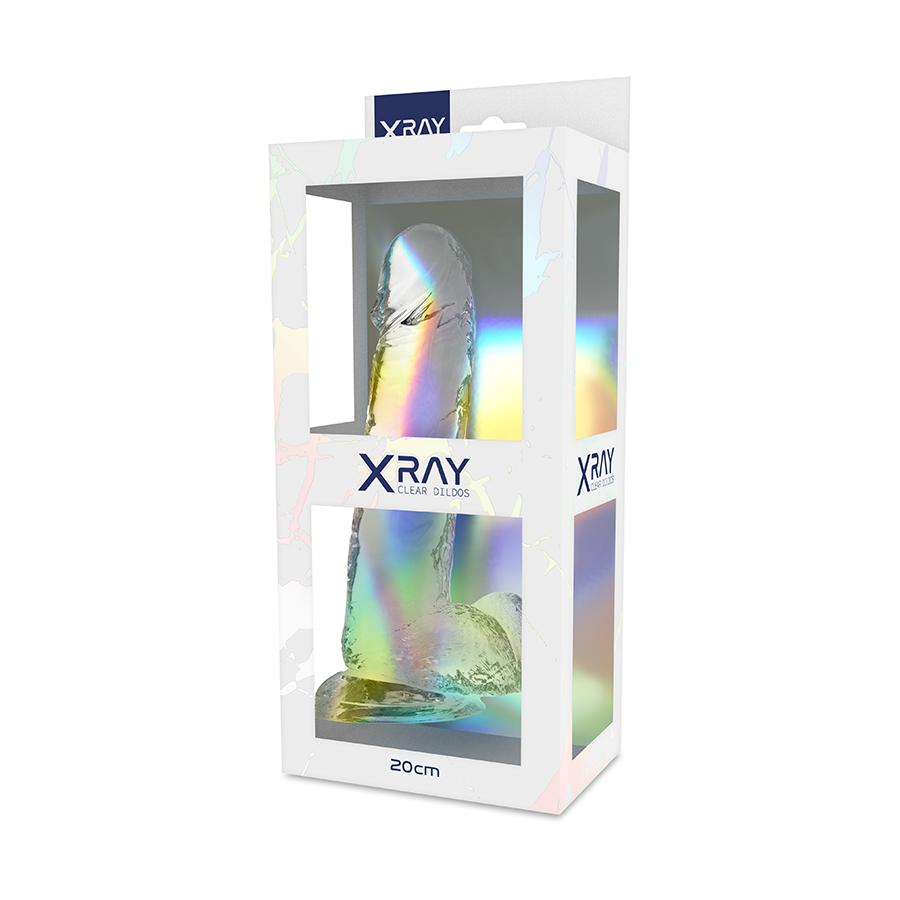X RAY - CLEAR DILDO REALISTA TRANSPARENTE 20 CM -O- 4.5 CM 4 X RAY - CLEAR DILDO REALISTA TRANSPARENTE 20 CM -O- 4.5 CM - Imagen 4