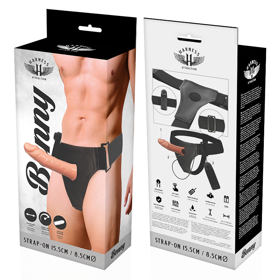 HARNESS ATTRACTION - ARNÉS HUECO BENNY CON VIBRADOR 15 CM -O- 4.5 CM 6 HARNESS ATTRACTION - ARNÉS HUECO BENNY CON VIBRADOR 15 CM -O- 4.5 CM - Imagen 6