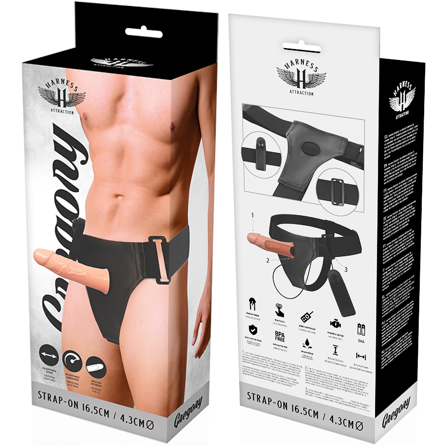 HARNESS ATTRACTION - ARNÉS HUECO GREGORY CON VIBRADOR 16.5 CM -O- 4.3 CM 3 HARNESS ATTRACTION - ARNÉS HUECO GREGORY CON VIBRADOR 16.5 CM -O- 4.3 CM - Imagen 3
